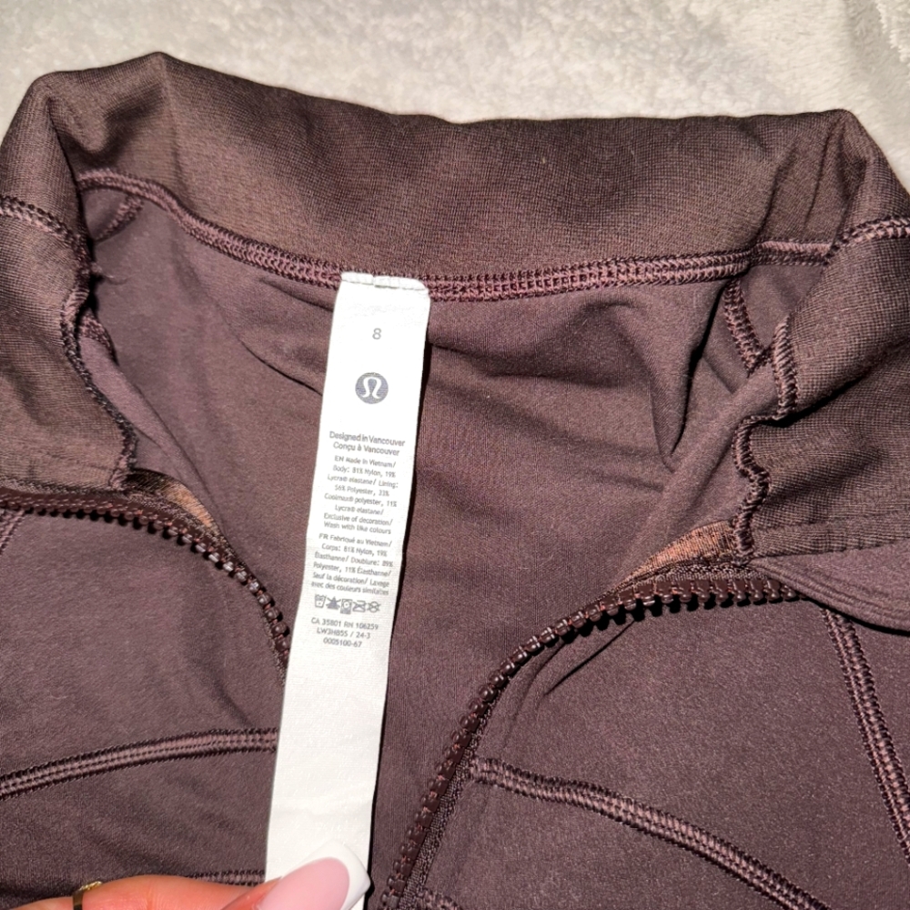 lululemon athletica Bomber Jacket in Dark Brown
